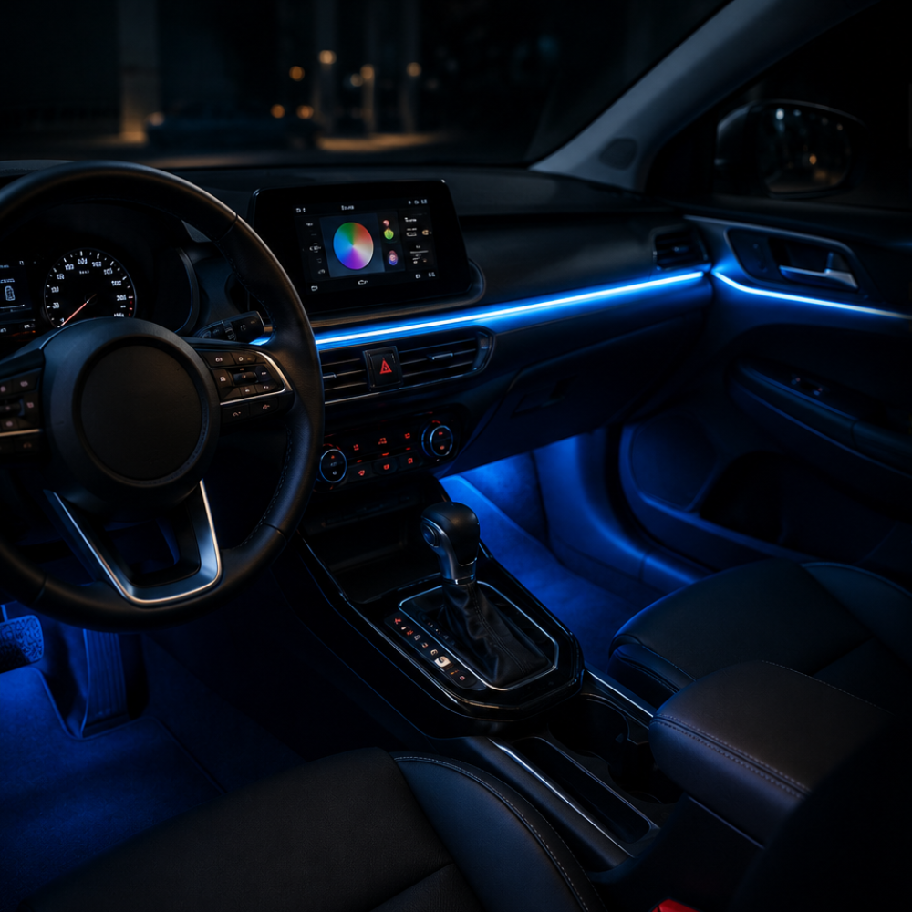 Fita de led para interna do carro